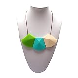 Lil' Jumbl Baby Teething Necklace | Organic Food Grade Silicone | BPA-Free (Multi Color D) [並行輸入品]