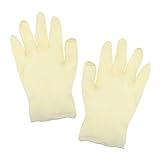 B Blesiya 使い捨てニトリルゴム手袋　高品質　乳製品/牧場　工業/製造　多場合適用　滑り止め　裏地付き　ベージュ　240mm長さ　約50組入り　全3サイズ - L