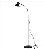 光源なしのメタルフロアランプブラック