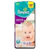 Pampers Active Fit Nappies Size 3 Large Pack 60 per pack by Pampers [並行輸入品]