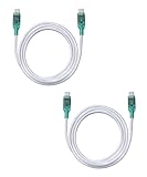 [re:colors]【USB-C(Type C) to USB-C(Type C) USB2.0 ケーブル スケルトン 2本セット (ブルーベリー)】高速充電 PD対応100W/5A 高速データ転送 断線防止 1m 武蔵野レーベル