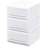 日本製 収納ケース 収納チェスト 色分け収納 インテリアチェスト (35cm幅 3段)