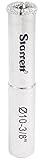 Starrett KD0010-N High Performance Diamond Tile Drill Hole Saw, 3/8' Diameter, 1' Cutting Depth, Sil
