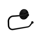Allied Brass MC-24E-BKM Monte Carlo Collection Euro Tissue Holder, Matte Black [並行輸入品]
