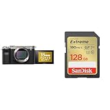SONY(ソニー) フルサイズ ミラーレス一眼カメラ α7C ボディ(レンズなし) シルバー ILCE-7C S + 【 サンディスク 正規品 】 SDカード 128GB SDXC Class10 UHS-I U3 V30 SanDisk Extreme SDSDXVA-128G-GHJIN 簡易デザインパッケージ メーカー無期限保証