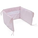 Cambrass Cot Bumper (67 x 40 cm, Bebe Pink) by Cambrass