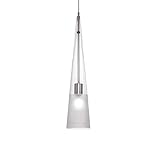 WAC Lighting MP-913-CF/BN Ingo Collection 1-Light Monopoint Pendant, Brushed Nickel with Clear Frost