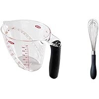 OXO 計量カップ アングルドメジャーカップ 中 500ml & 泡立て器 バルーンウィスク (小)【セット買い】