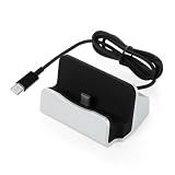 AXYO Type-C to Type-C 充電スタンド 充電クレードル 卓上ホルダー データ同期 3A5V USB-C to USB-C ケーブル シルバー