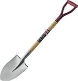 TRUSCO 木柄ミニショベル 丸形 全長815mm MS815R