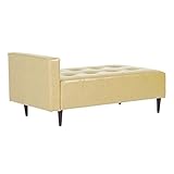 arne ベンチソファ 背もたれ無し ベンチチェアー 長椅子 片肘付き イス ダイニング 2人掛け 合皮レザー Baggy SA 3×5 アイボリー