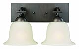 Design House 519256 Ironwood 2 Light Wall Light, Brushed Bronze [並行輸入品]