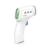 Hylogy 赤ちゃん体温計　非接触式赤外線 額式体温計 赤ちゃん、大人、物体表面に適当なプロフェッショナルな体温計　LCDディスプレイスクリーンと三色のバックライト付き　多機能非接触式赤外線電子額式
