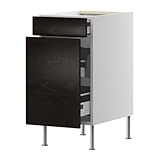 IKEA(イケア) FAKTUM ネクスス ブラウンブラック 60 cm 09838325 ベースキャビネット/ 引き出し式収納/引き出し、ネクスス ブラウンブラック