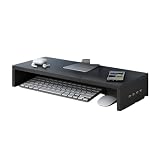 [Miflaier]モニター台 USB充電付き 机上台 収納付き パソコン台 ディスプレイスタンド 多デバイス対応 オフィスデスク整理 ホワイト/ブラック/木色 シングル/ダブル選択可