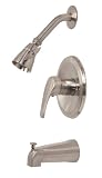 Premier 120466 Bayview Ceramic Disc Single-Handle Tub & Shower Faucet, PVD Brushed Nickel by Premier