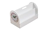 Tidy Books The Original Portable Wooden Kids Book Box and Storage Solution with Removable Play Clock