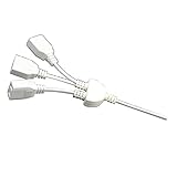 Fenteer 1→3コンセント　2芯ソケット　AC電源　Yスプリッタ　アダプタ　ケーブル　メスコード