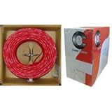 Dealsjungle Fire Alarm / Security Cable, Red, 14/2 (14 AWG 2 Conductor), Solid, FPLR, Pullbox, 1000 