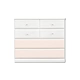 アルファタカバ オシャレなママ必見のキュアセレクトシリーズ 100cm幅4段ピンク取っ手ハートクリア