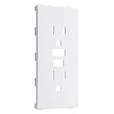 Hubbell-Bell A54W Hubbell-BellAllure Nonmetallic Wallplate with Different GFCI Insert, White by Hubb