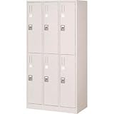 トラスコ 亜鉛メッキ鋼板製手ぶらキーロッカー 6人用 TZKL6