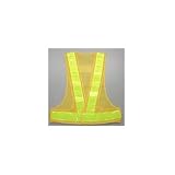 エース神戸 安全チョッキ(テープ幅 60mm)10着セット 黄色メッシュ/ライムイエローテープ V60-YL
