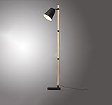 ソリッドウッドフロアランプ、ノルディックシンプルE27 * 1リビングソファベッドルームスタンドライトの研究フットスイッチ高い1630ミリメートル