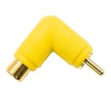 RCA L型変換プラグ イエロー オス-メス