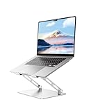 ノートパソコンスタンドJUANWE ノートpc スタンド無段階高さ調整可能PCスタンド人間工学設計 折りたたみ式