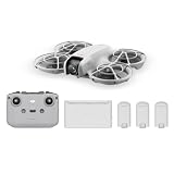 DJI Neo Fly More コンボ(RC-N3付属) ドローン カメラ付き 4K UHDカメラ 小型ドローン fpvドローン バッテリーx3 合計飛行時間54分 135g軽量 自動追跡ドローン 手のひらから離陸 被写体トラッキング クイックショット 手ぶれ補正動画 充電ハブ付き アプリ手動操作