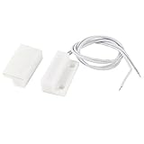 URBEST 2Pcs NC Switch Type 100V Wired Door Window Sensor White Magnetic Door Contacts Home Alarm Sec