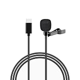 NETKEY USB Type-Cマイク Type-Cスマホ用 クリップマイク コンデンサマイク 360°全方向集音 高感度 メタルクリップ 雑音防止機能 1.5mケーブルで遠くでも録音可能 タイプ：Type-C