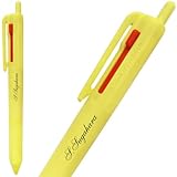 名入れ ジェットストリーム 3色 ボールペン SXE3-507-07.28 三菱鉛筆 UV印刷 名入 (レモンイエロー, 0.7mm)