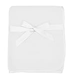 American Baby Company Fleece Blanket, White, 30 x 30 by American Baby Company