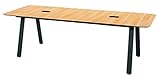 プラス ダイニングワークテーブル 幅2400mm 奥行1000mm 4~8人用 お客様組立品