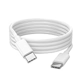 USB Type C ケーブル USB-C & USB-C ケーブル PD対応 100W急速充電 3A 高耐久 出力スクリーン表示Phone 16/15/G-alaxy/i-Pad Pro/MacBook Pro/Air対応 1Mホワイト