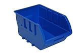 Homak HA01015612 Single Plastic Individual Bin, Medium, Blue [並行輸入品]