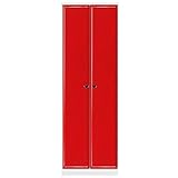 アルファタカバ ロングコートもしっかり収納キュアセレクトシリーズ 60cm幅ワードロープレッド取っ手ハートブラック