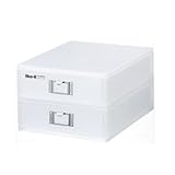 Like-it A4ファイルユニット Life Module タテ型 2段 ホワイト LM-52