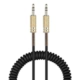 交換用オーディオケーブルジャック 3.5mm と互換性があります Marshall Major 1 2 3 4/Marshall シリーズ・ブルートゥース・スピーカー 用 イヤホンケーブル (black)