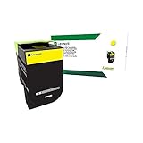 Lexmark X417 - High Yield - yellow - original - toner cartridge LCCP - for Lexmark CS417dn, CS517de, CX417de, CX517de