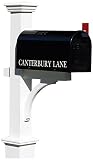 Lazy Hill Farm Designs 999198 Bristol Mailbox Hand Fabricated Black, 10-Inch High by 8-Inch Wide by 