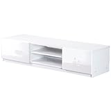 マストバイ テレビ台 ロビン 幅150cm・ホワイト・前板鏡面タイプ・背面収納付 M0600002wh