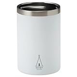 小倉陶器 テント 缶ホルダー 350ml缶 保冷 保温 真空断熱 ステンレス 缶ビール タンブラー アウトドア マットホワイト