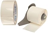 Brady ToughStripe Nonabrasive Floor Marking Tape with Overlaminate, 50' Length, 2 Width, White (Pack