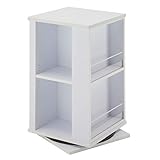 あずま工芸 回転本棚 高さ72cm ホワイト JDB-5231