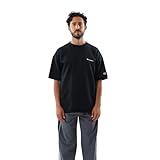 [チャンピオン] スウェット 半袖 ストレッチ 速乾 スクリプトロゴ テックウィーブ(R) テリーショートスリーブクルーネックスウェットシャツ メンズスポーツ C3-ZS001 ブラック