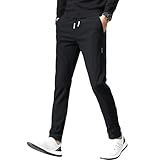 [KANGNAN] メンズ ロングパンツ 秋冬服 アイスシルクパンツ イージーパンツ ストレッチ 細身デザイン 部屋着 ボトムス ストレッチ ズボン エアパンツ 春 秋 34