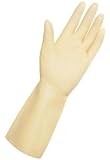 MAPA Eco-Food 168 Natural Latex Glove, Work, 0.014 Thickness, 12-1/2 Length, Size 8, Natural (Bag of